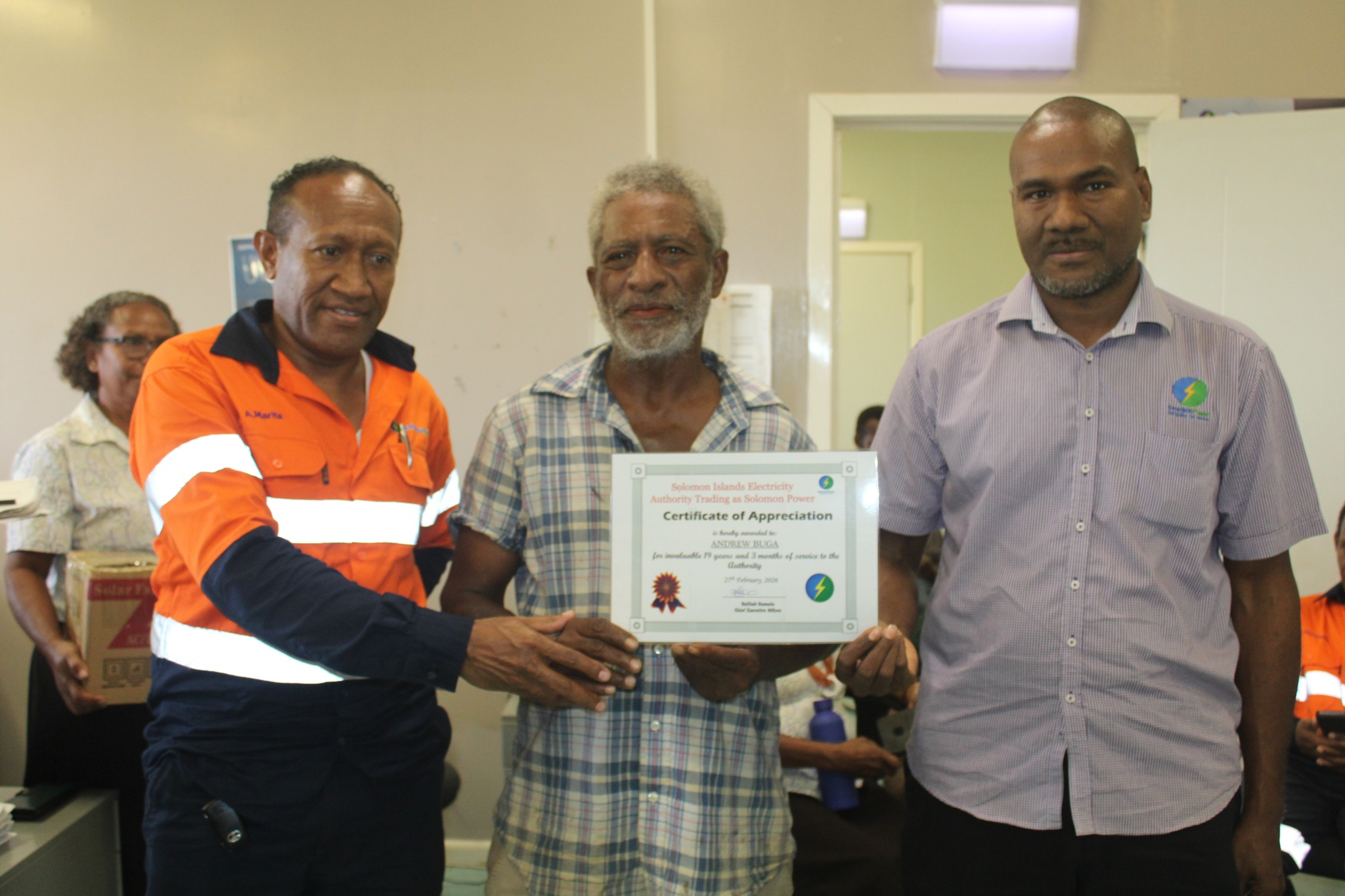Solomon Power Farewell Longest-Serving Mechanical Fitter After Nearly Two Decades Of Service