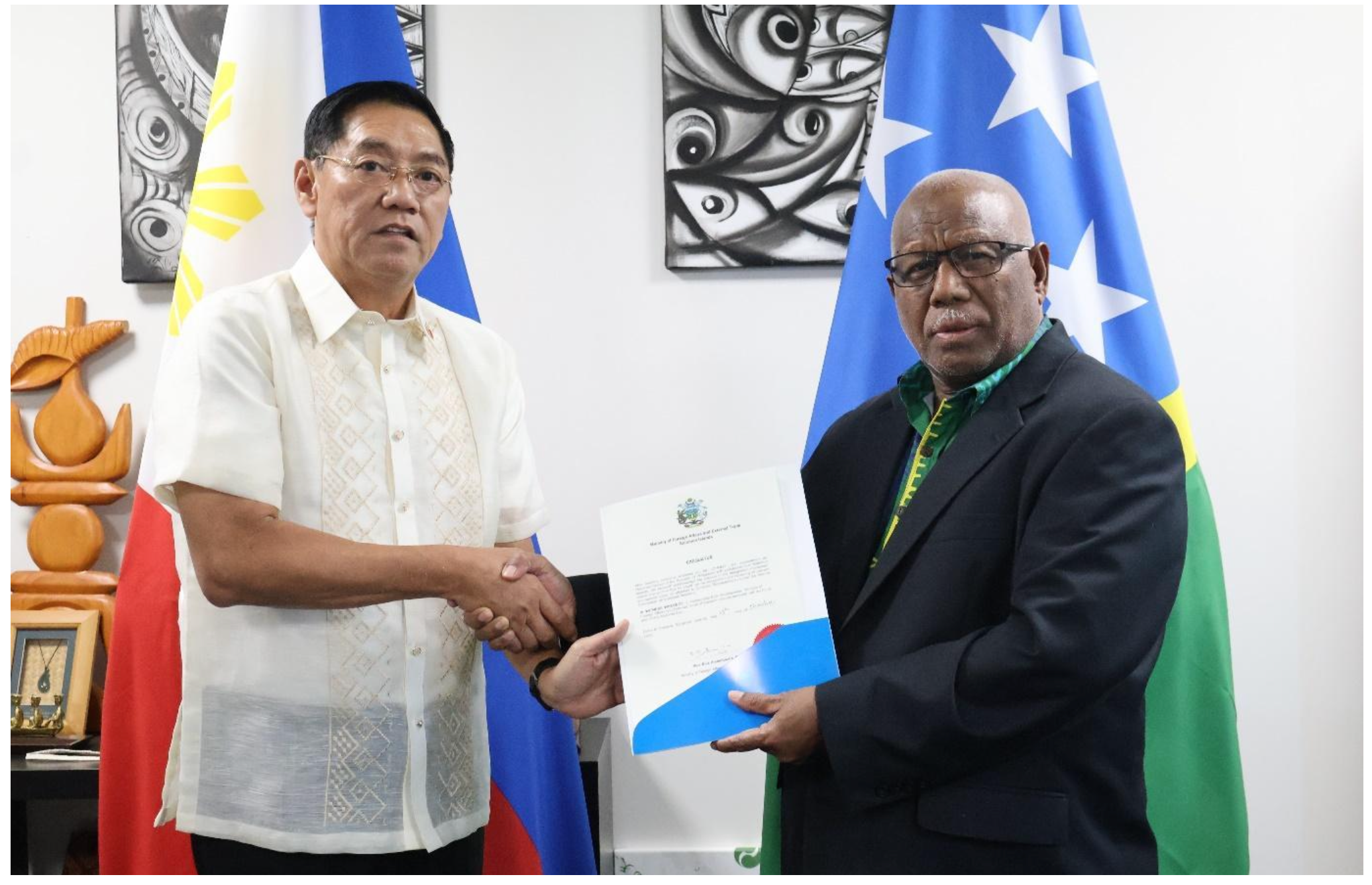 Sy is New Philippines Honorary  Consul to Solomon Islands